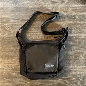 Land’s End Black Crossbody Messenger Bag